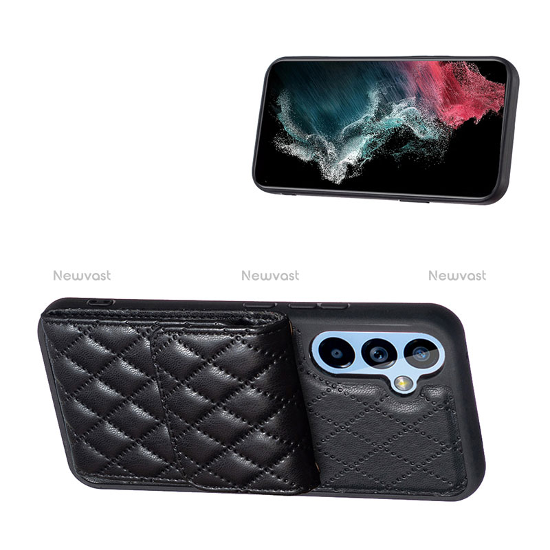 Soft Silicone Gel Leather Snap On Case Cover BF4 for Samsung Galaxy Quantum4 5G