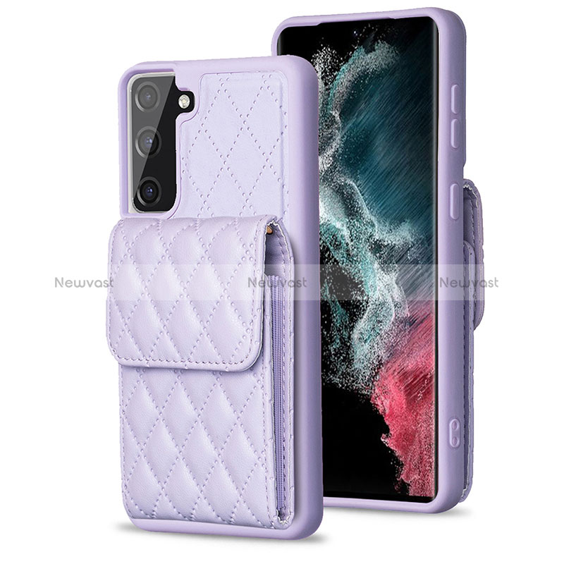 Soft Silicone Gel Leather Snap On Case Cover BF4 for Samsung Galaxy S21 FE 5G