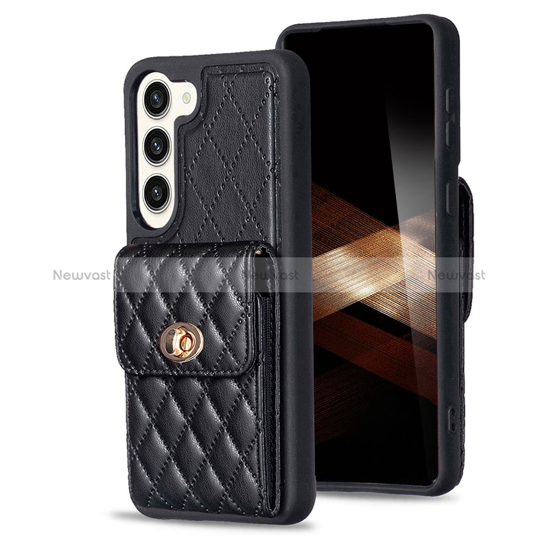 Soft Silicone Gel Leather Snap On Case Cover BF4 for Samsung Galaxy S24 5G