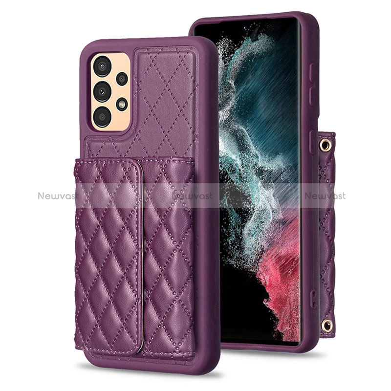 Soft Silicone Gel Leather Snap On Case Cover BF5 for Samsung Galaxy A13 4G