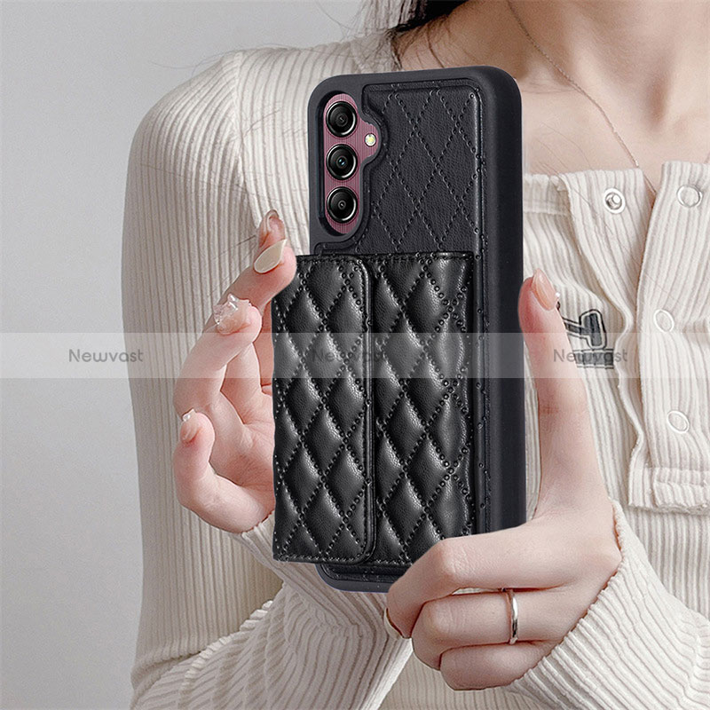 Soft Silicone Gel Leather Snap On Case Cover BF5 for Samsung Galaxy A14 4G