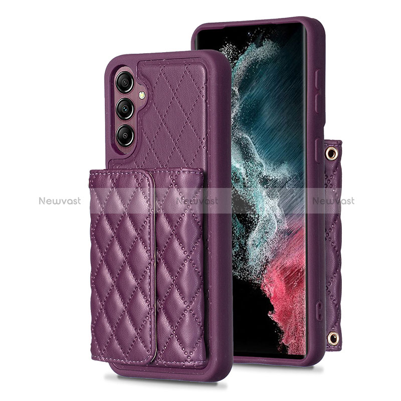 Soft Silicone Gel Leather Snap On Case Cover BF5 for Samsung Galaxy A14 4G