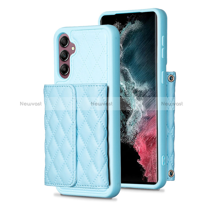 Soft Silicone Gel Leather Snap On Case Cover BF5 for Samsung Galaxy A14 4G