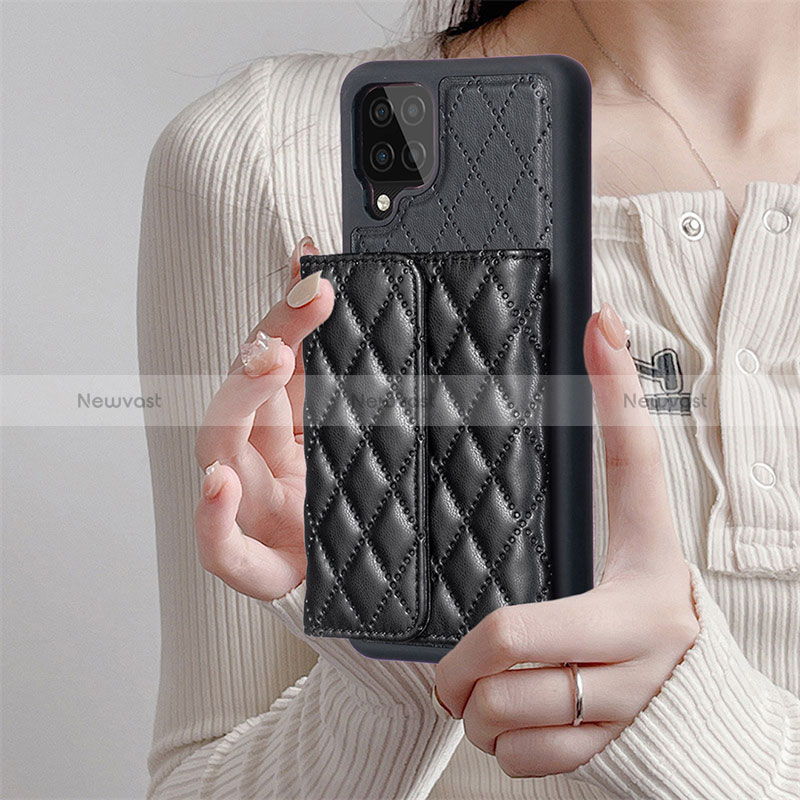 Soft Silicone Gel Leather Snap On Case Cover BF5 for Samsung Galaxy F12