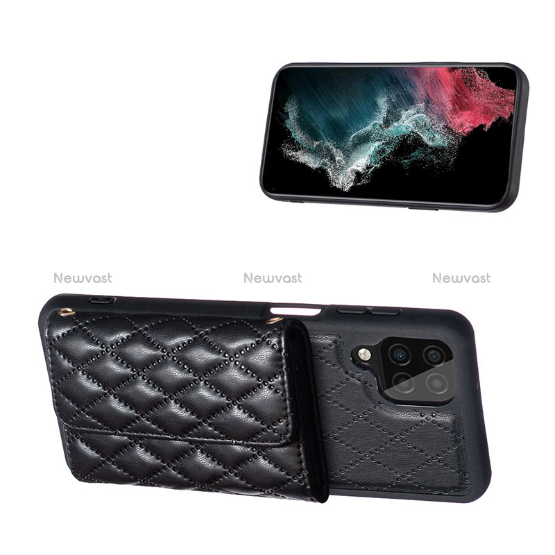 Soft Silicone Gel Leather Snap On Case Cover BF5 for Samsung Galaxy F12