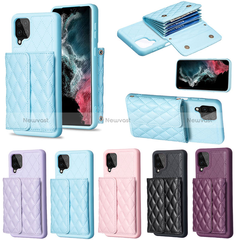Soft Silicone Gel Leather Snap On Case Cover BF5 for Samsung Galaxy F12
