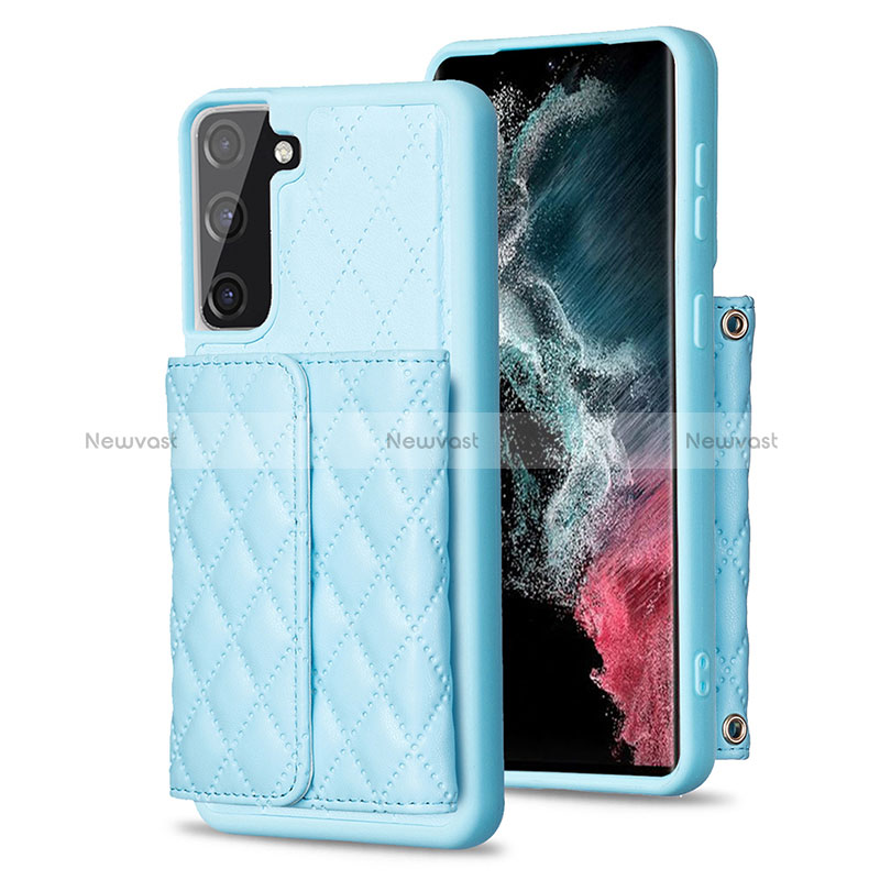 Soft Silicone Gel Leather Snap On Case Cover BF5 for Samsung Galaxy S21 FE 5G