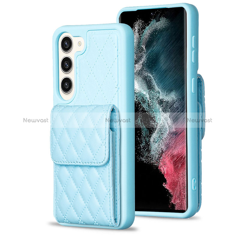 Soft Silicone Gel Leather Snap On Case Cover BF5 for Samsung Galaxy S23 5G