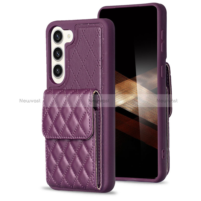 Soft Silicone Gel Leather Snap On Case Cover BF5 for Samsung Galaxy S24 5G