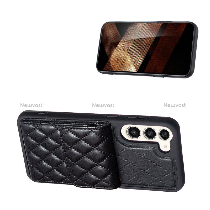 Soft Silicone Gel Leather Snap On Case Cover BF5 for Samsung Galaxy S24 5G