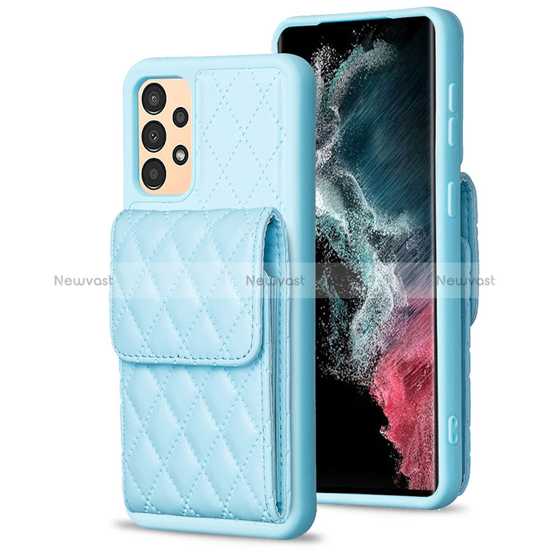 Soft Silicone Gel Leather Snap On Case Cover BF6 for Samsung Galaxy A13 4G