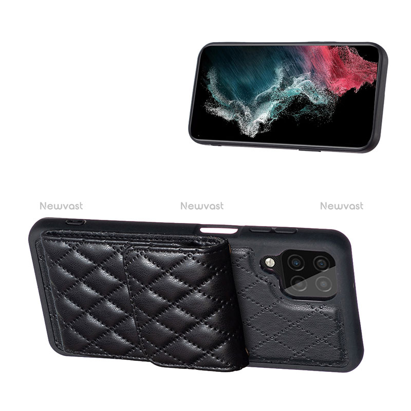 Soft Silicone Gel Leather Snap On Case Cover BF6 for Samsung Galaxy F12