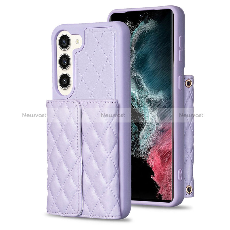 Soft Silicone Gel Leather Snap On Case Cover BF6 for Samsung Galaxy S23 Plus 5G