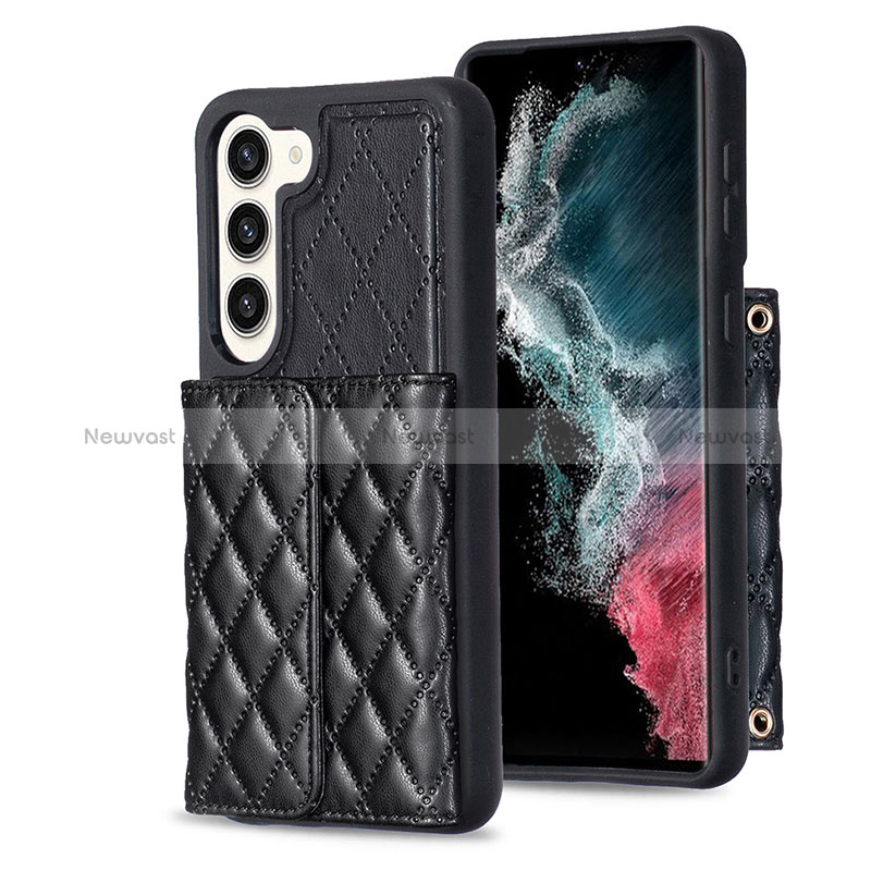 Soft Silicone Gel Leather Snap On Case Cover BF6 for Samsung Galaxy S23 Plus 5G