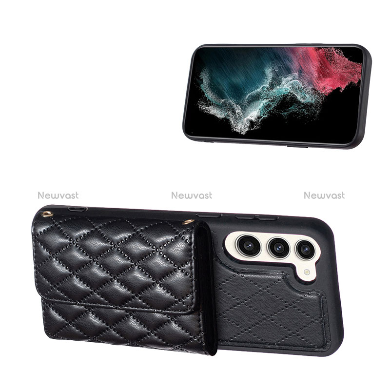 Soft Silicone Gel Leather Snap On Case Cover BF6 for Samsung Galaxy S23 Plus 5G