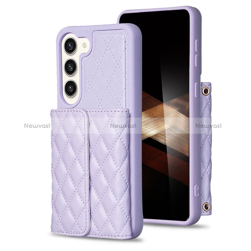 Soft Silicone Gel Leather Snap On Case Cover BF6 for Samsung Galaxy S24 5G