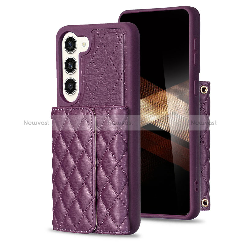 Soft Silicone Gel Leather Snap On Case Cover BF6 for Samsung Galaxy S24 5G