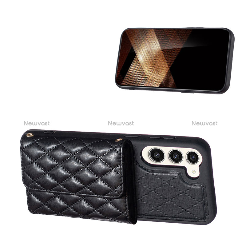 Soft Silicone Gel Leather Snap On Case Cover BF6 for Samsung Galaxy S24 Plus 5G