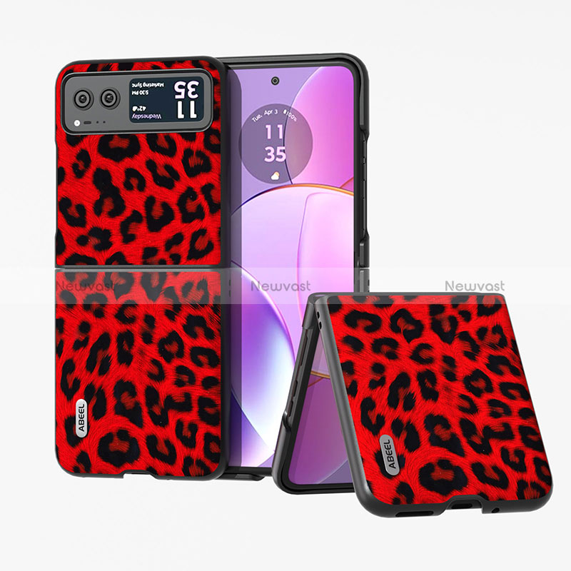 Soft Silicone Gel Leather Snap On Case Cover BH2 for Motorola Moto Razr 40 5G