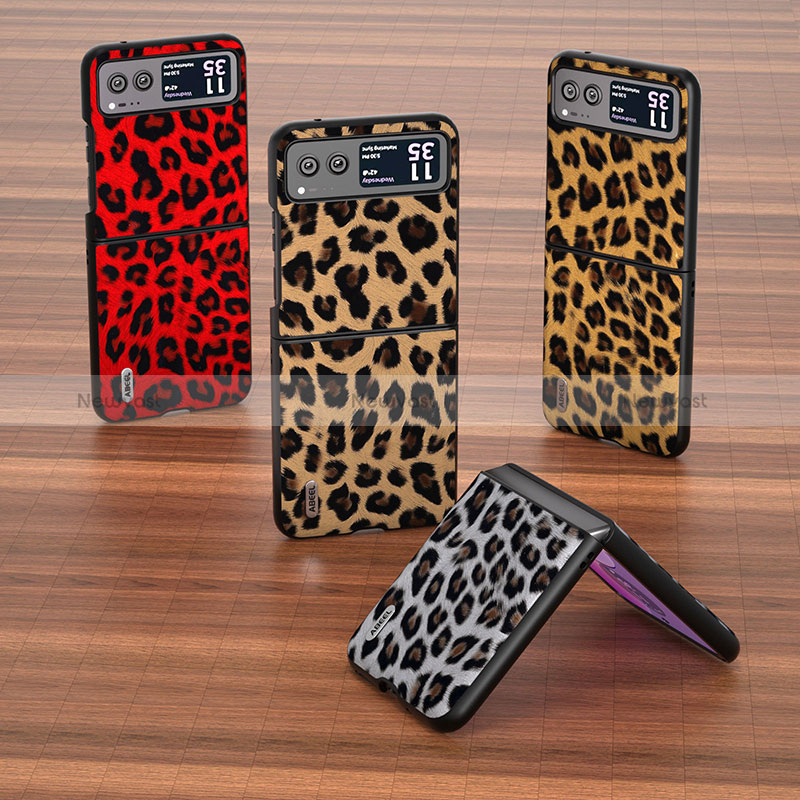 Soft Silicone Gel Leather Snap On Case Cover BH2 for Motorola Moto Razr 40 5G