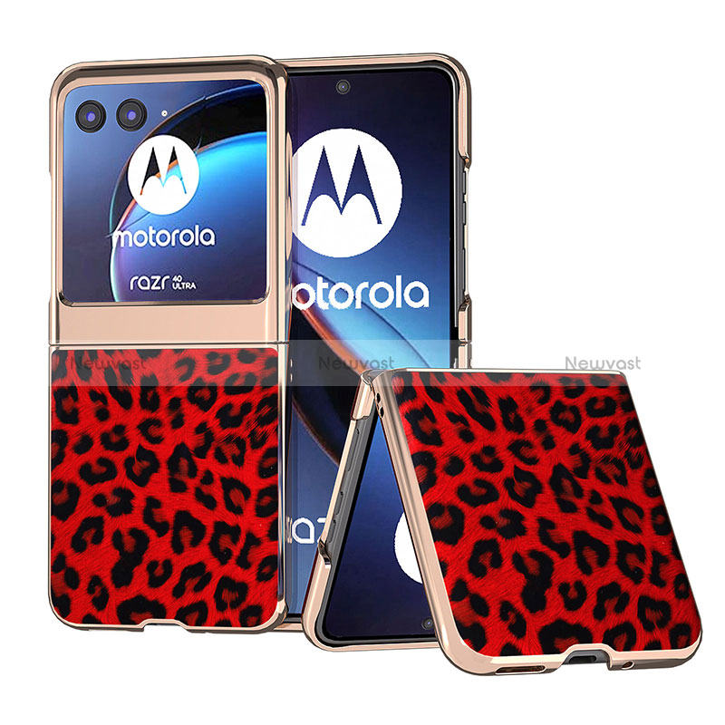 Soft Silicone Gel Leather Snap On Case Cover BH8 for Motorola Moto Razr 40 Ultra 5G