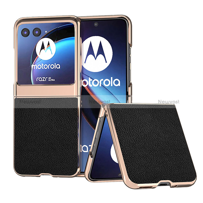 Soft Silicone Gel Leather Snap On Case Cover BH9 for Motorola Moto Razr 40 Ultra 5G