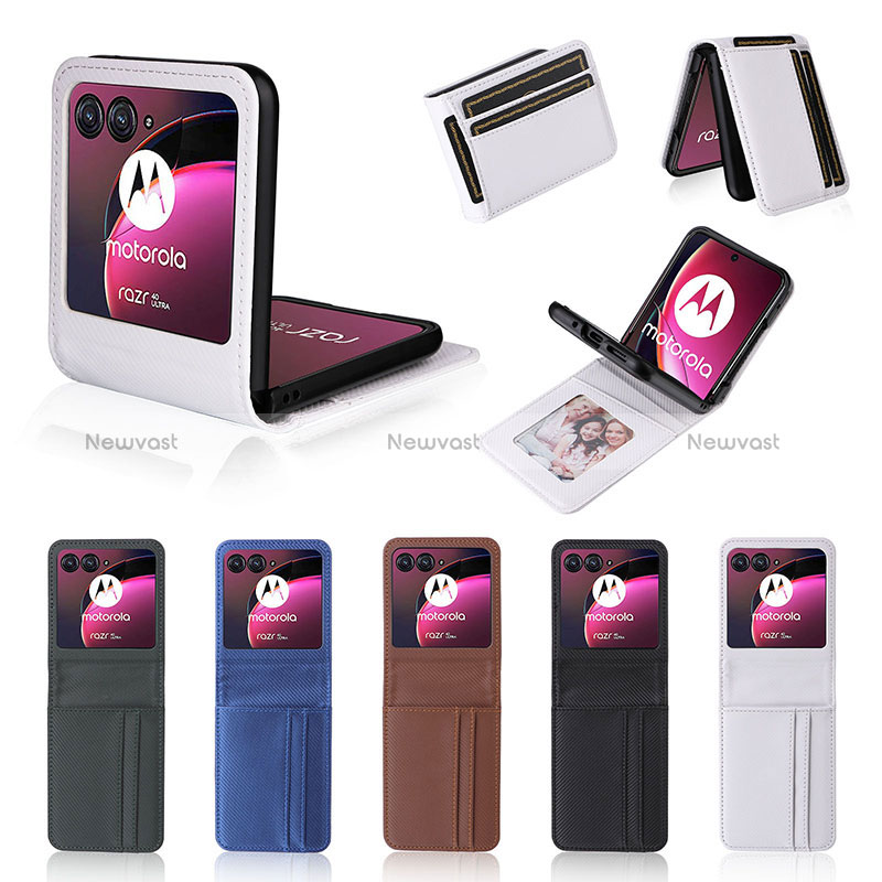 Soft Silicone Gel Leather Snap On Case Cover BY1 for Motorola Moto Razr 40 Ultra 5G