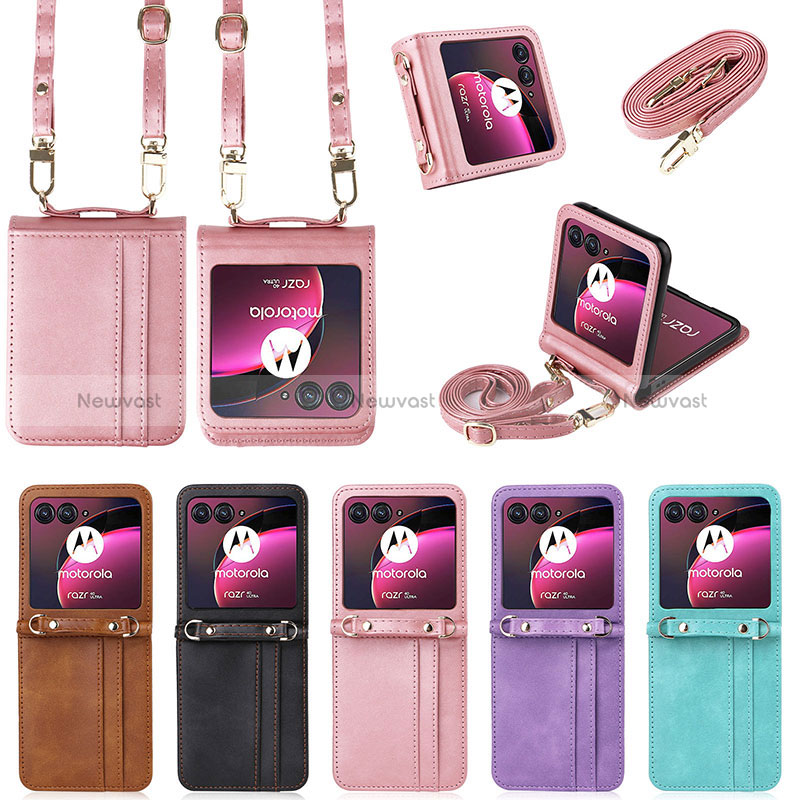 Soft Silicone Gel Leather Snap On Case Cover BY5 for Motorola Moto Razr 40 Ultra 5G