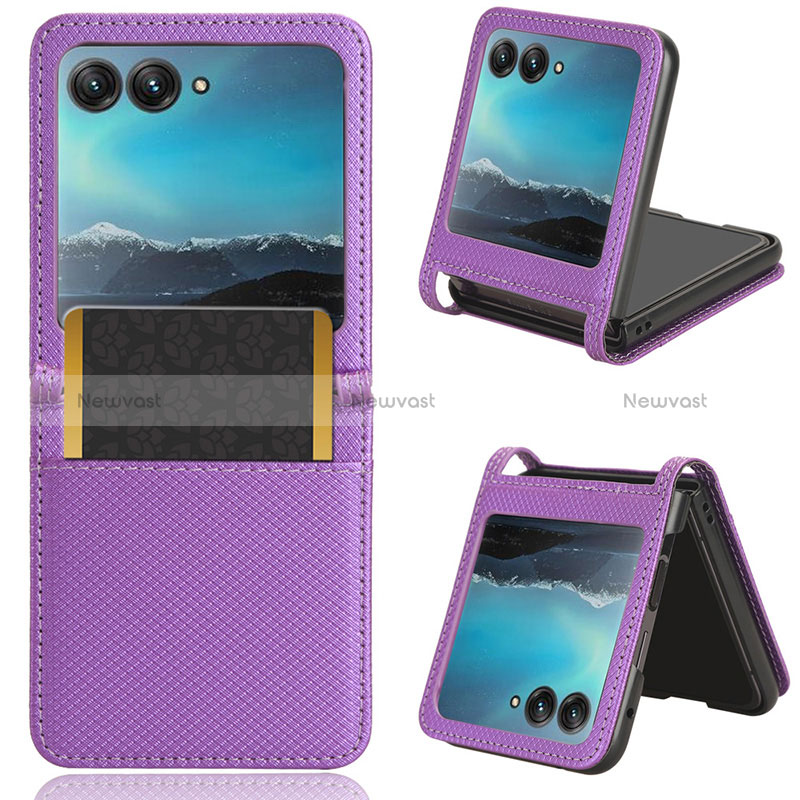 Soft Silicone Gel Leather Snap On Case Cover BY6 for Motorola Moto Razr 40 Ultra 5G