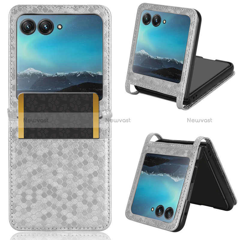 Soft Silicone Gel Leather Snap On Case Cover CX2 for Motorola Moto Razr 40 Ultra 5G