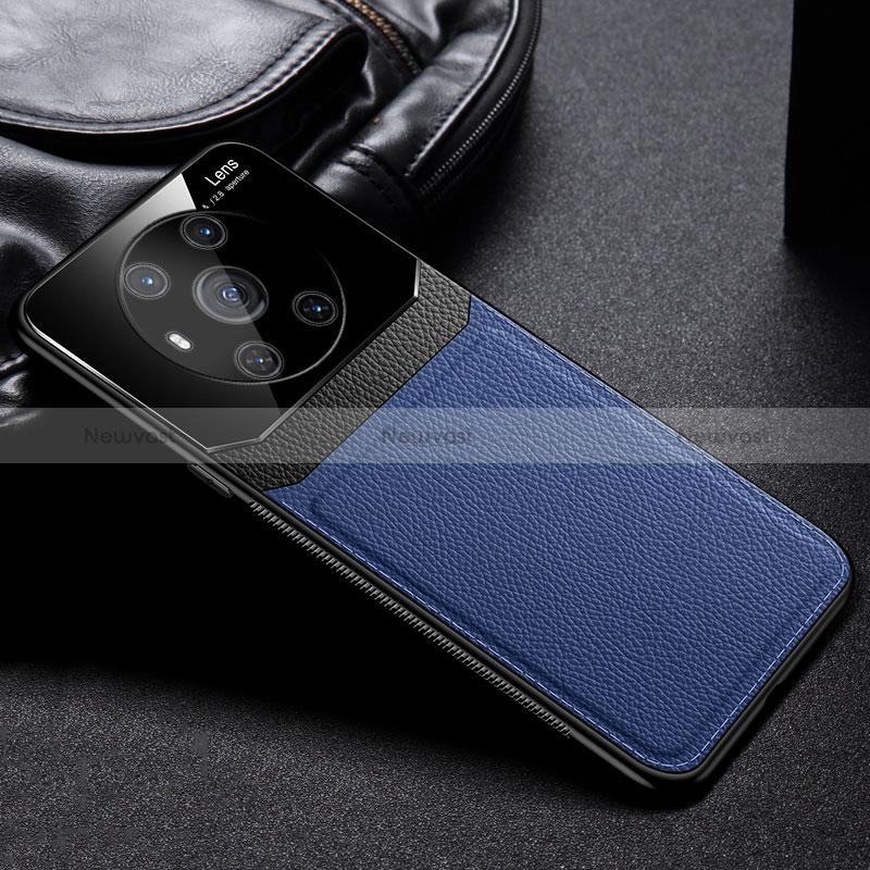 Soft Silicone Gel Leather Snap On Case Cover FL1 for Huawei Honor Magic3 5G Blue