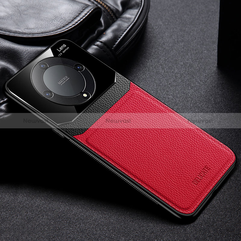 Soft Silicone Gel Leather Snap On Case Cover FL1 for Huawei Honor X9a 5G