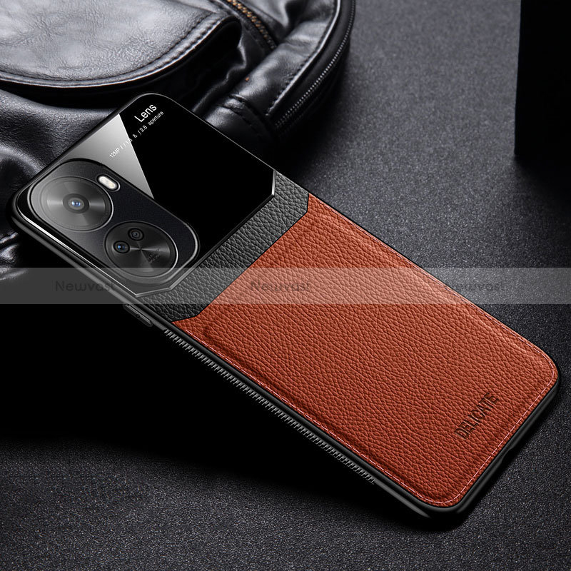 Soft Silicone Gel Leather Snap On Case Cover FL1 for Huawei Nova 11 SE