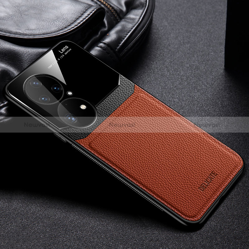 Soft Silicone Gel Leather Snap On Case Cover FL1 for Huawei P50