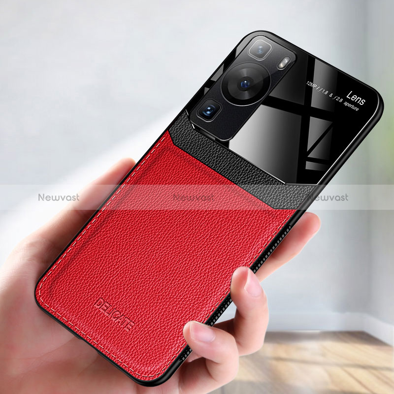 Soft Silicone Gel Leather Snap On Case Cover FL1 for Huawei P60 Pro