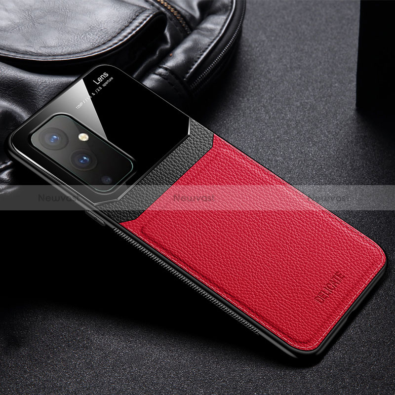 Soft Silicone Gel Leather Snap On Case Cover FL1 for OnePlus 9 5G