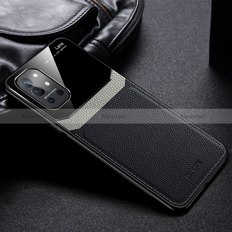 Soft Silicone Gel Leather Snap On Case Cover FL1 for OnePlus 9R 5G