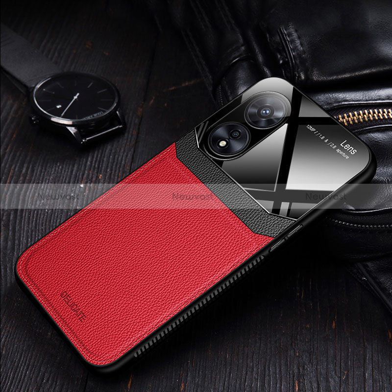 Soft Silicone Gel Leather Snap On Case Cover FL1 for Oppo A1x 5G