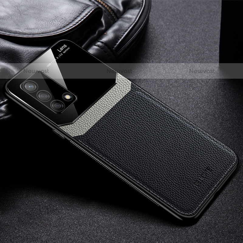 Soft Silicone Gel Leather Snap On Case Cover FL1 for Oppo A74 4G