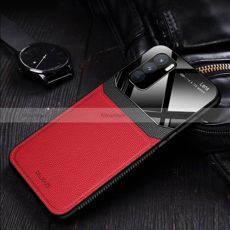 Soft Silicone Gel Leather Snap On Case Cover FL1 for Oppo K9 Pro 5G