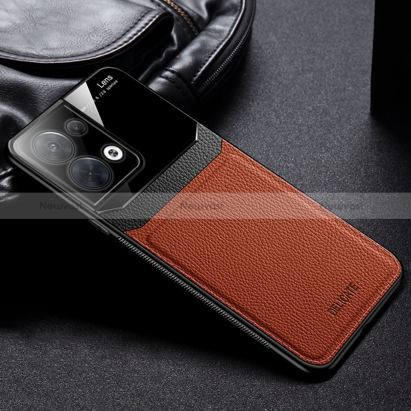 Soft Silicone Gel Leather Snap On Case Cover FL1 for Oppo Reno8 5G