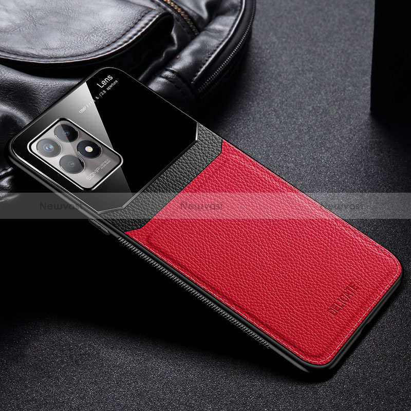 Soft Silicone Gel Leather Snap On Case Cover FL1 for Realme 8i