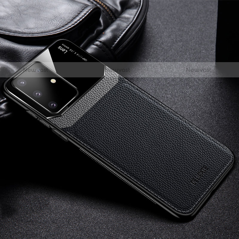 Soft Silicone Gel Leather Snap On Case Cover FL1 for Samsung Galaxy A91