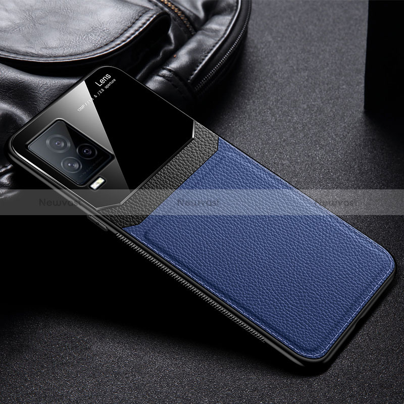 Soft Silicone Gel Leather Snap On Case Cover FL1 for Vivo iQOO 7 5G