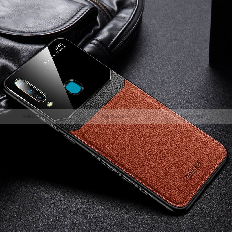 Soft Silicone Gel Leather Snap On Case Cover FL1 for Vivo Y15