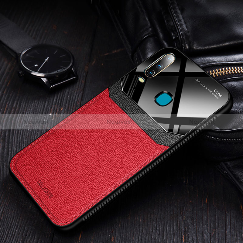 Soft Silicone Gel Leather Snap On Case Cover FL1 for Vivo Y15