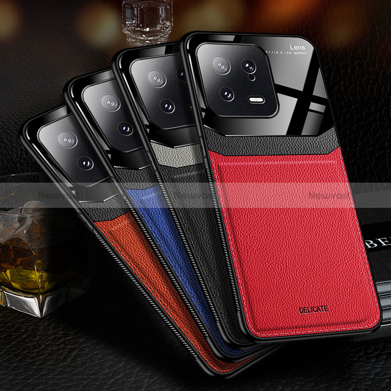 Soft Silicone Gel Leather Snap On Case Cover FL1 for Xiaomi Mi 13 5G