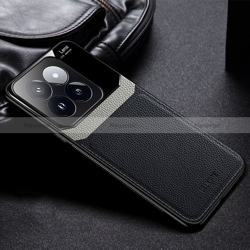 Soft Silicone Gel Leather Snap On Case Cover FL1 for Xiaomi Mi 14 Pro 5G