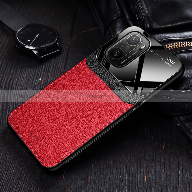 Soft Silicone Gel Leather Snap On Case Cover FL1 for Xiaomi Poco F3 5G