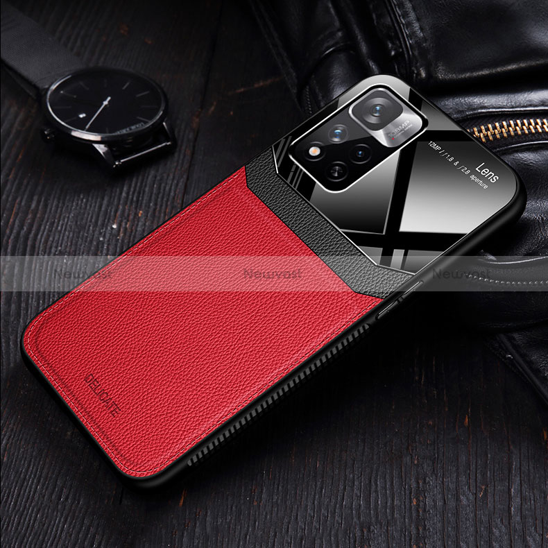 Soft Silicone Gel Leather Snap On Case Cover FL1 for Xiaomi Poco X4 NFC